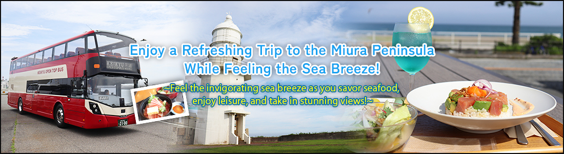 Header：Enjoy a Refreshing Trip to the Miura Peninsula While Feeling the Sea Breeze!