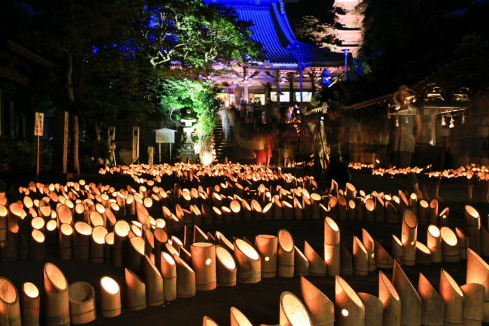 【Fujisawa】 Dragon's mouth bamboo lantern